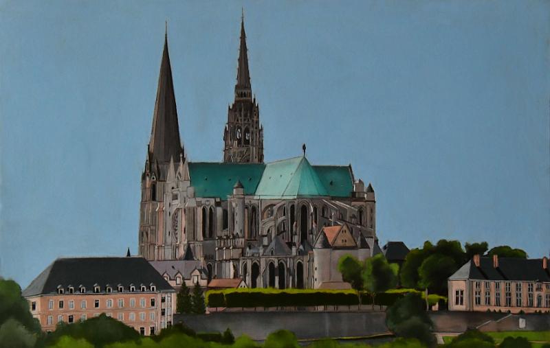chartres.JPG - Pastel   format /size 45x70