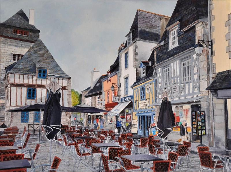 Quimper-le-steir.jpg - Painting oil on canvas -Huile sur toile format /size  60 x 80
