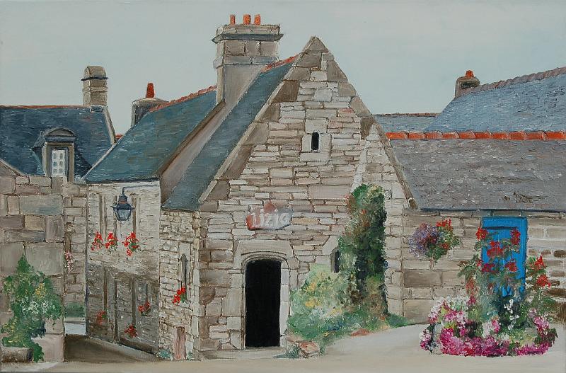 locronan2.jpg - Painting oil on canvas -Huile sur toile format /size 40x60