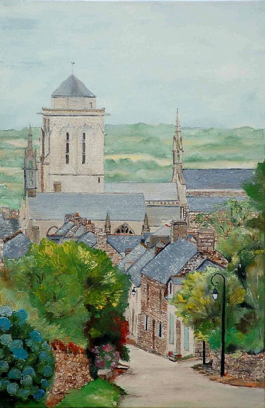 locronan3.jpg - Painting oil on canvas -Huile sur toile format /size 40x60