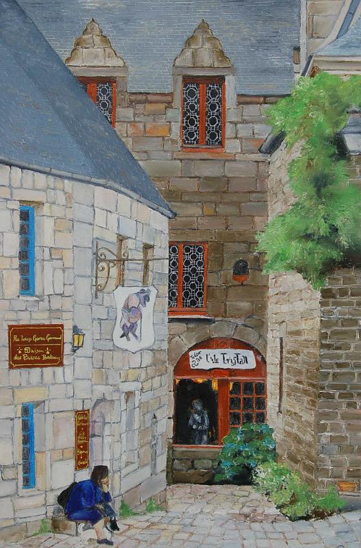 locronan4.jpg - Painting oil on canvas -Huile sur toile format /size 40x60