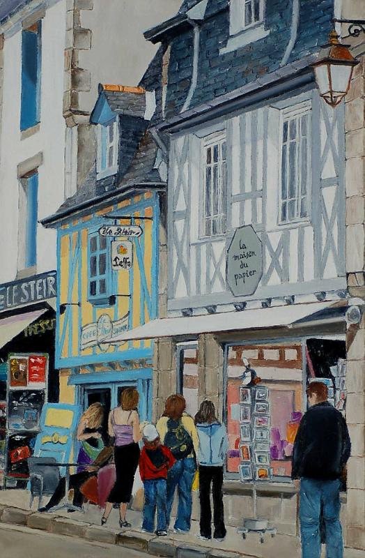 quimper2.jpg - Painting oil on canvas -Huile sur toile format /size 40x60