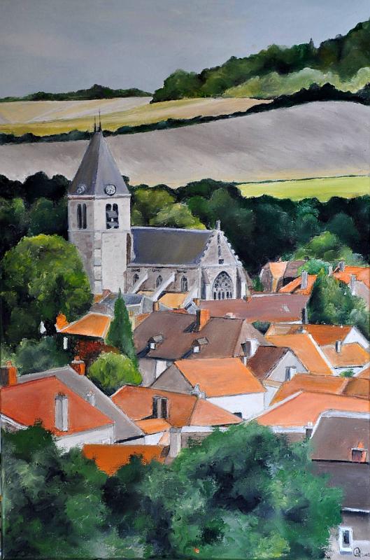 Avenay.jpg - Painting oil on canvas -Huile sur toile format /size  40x60