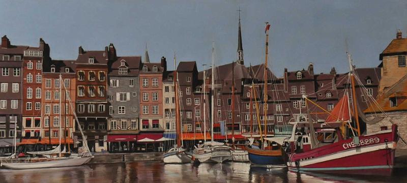 Honfleur2.JPG - Pastel   format /size 50 x 100