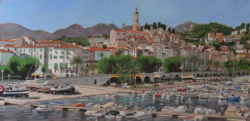 Menton.JPG - Pastel format /size 80 x 40