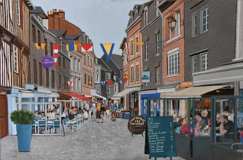 honfleur-rue-40x60.jpg - Pastel Format / Size40x60