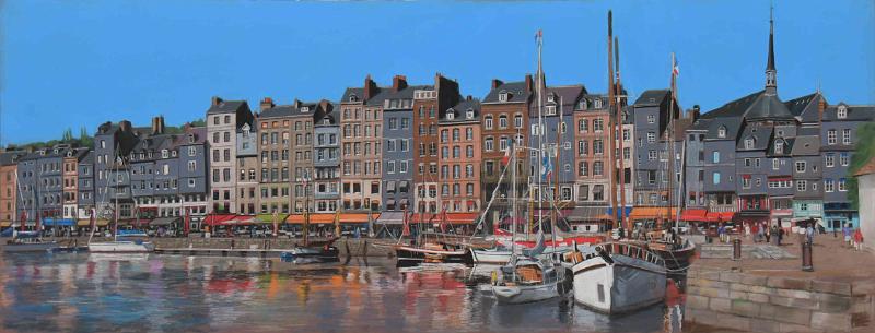 honfleur7.JPG - Pastel format /size 35 x 90