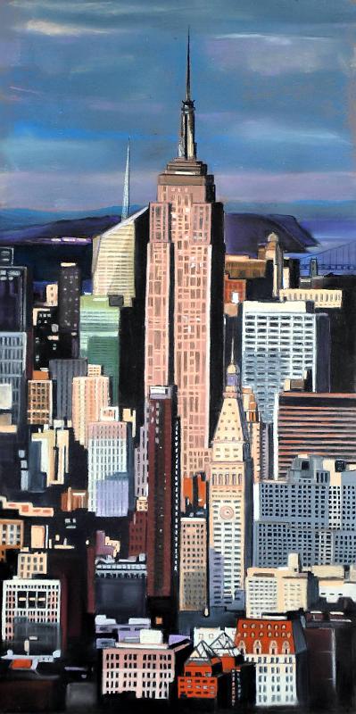 new-york1.jpg - Pastel   format /size 30x60